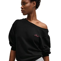 Embroidered-Logo Terry Sweatshirt