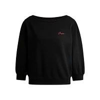 Embroidered-Logo Terry Sweatshirt