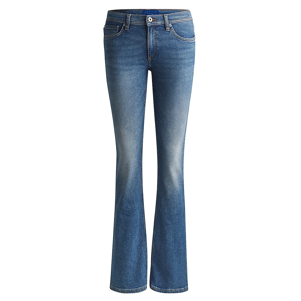 Comfort-Stretch Flare Jeans