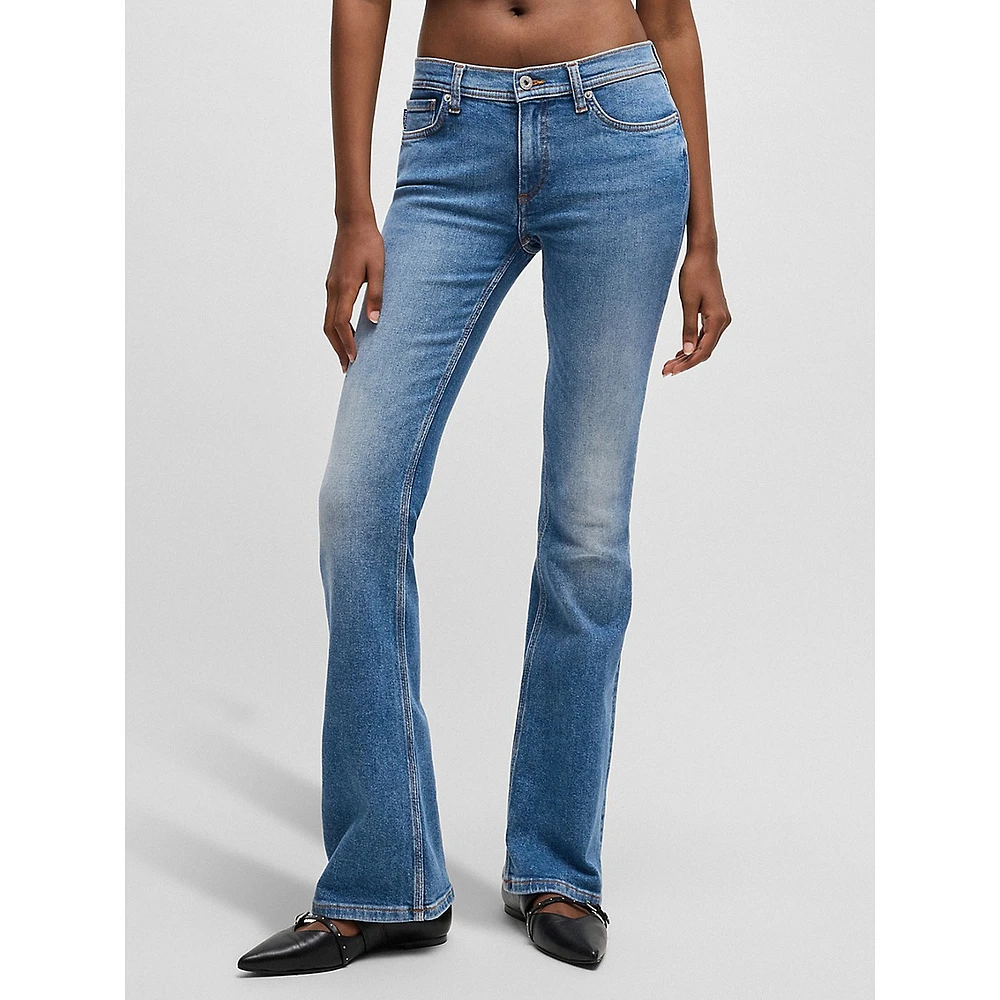 Comfort-Stretch Flare Jeans