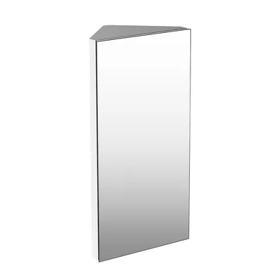 Stainless Steel Wall Mount Corner Mirror Cabinet