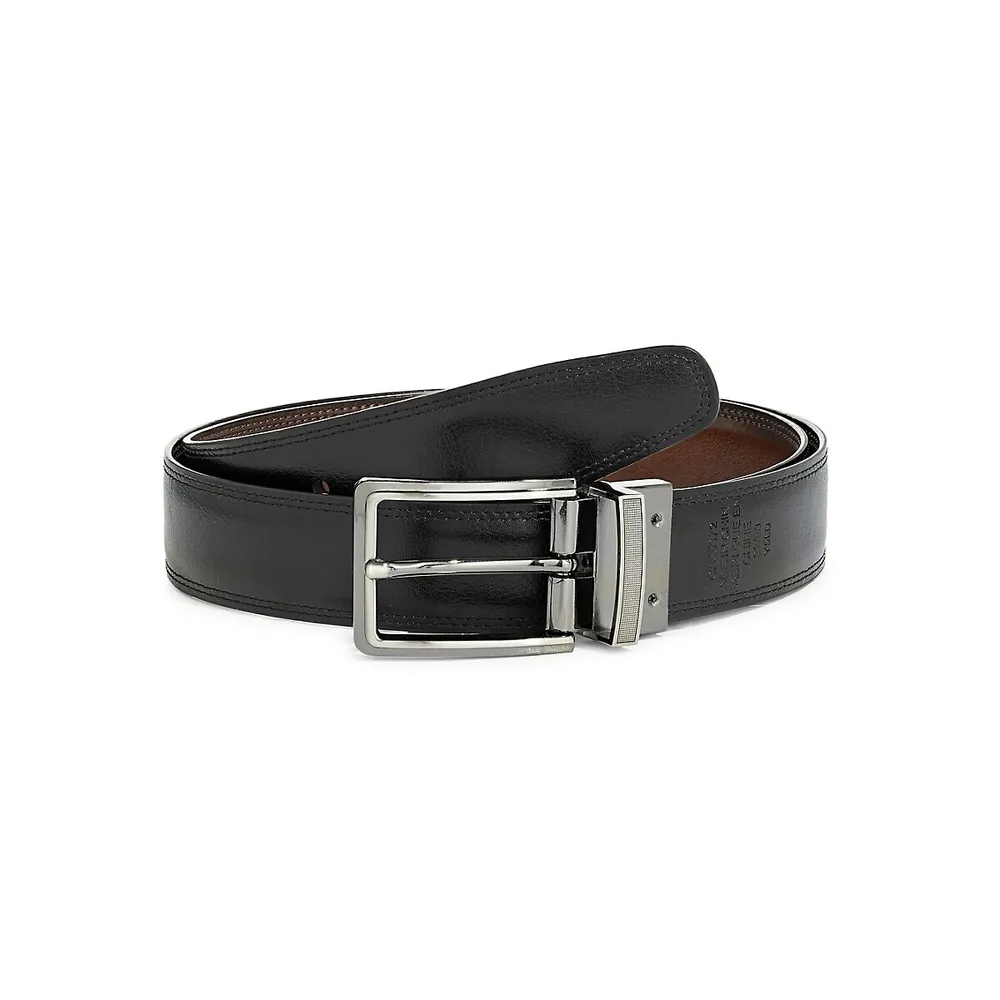 Portfolio Double Reversible Leather Belt