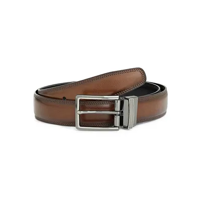 Portfolio Double Reversible Leather Belt