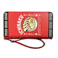 Naruto Ichiraku Ramen Kanji Wallet Wristlet Purse