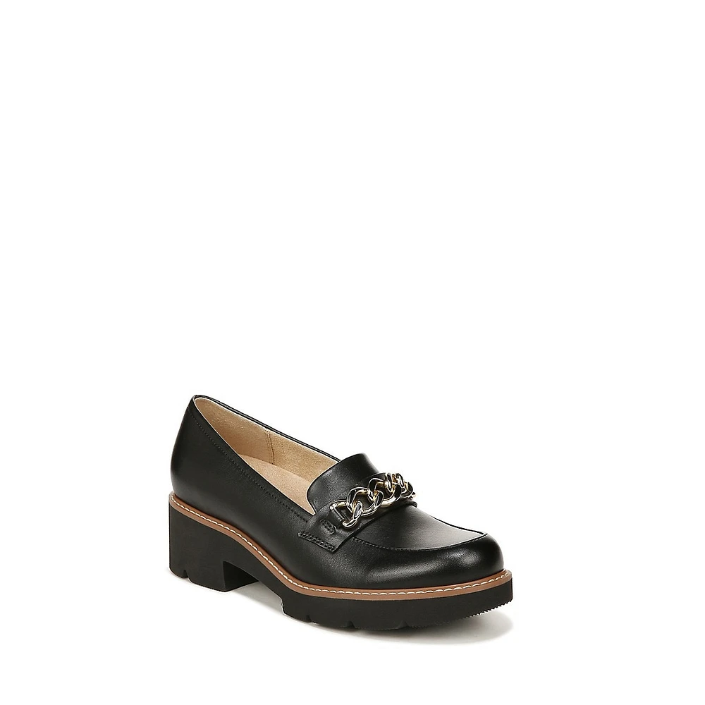 Desi Chain-Vamp Lug Loafers