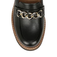 Desi Chain-Vamp Lug Loafers