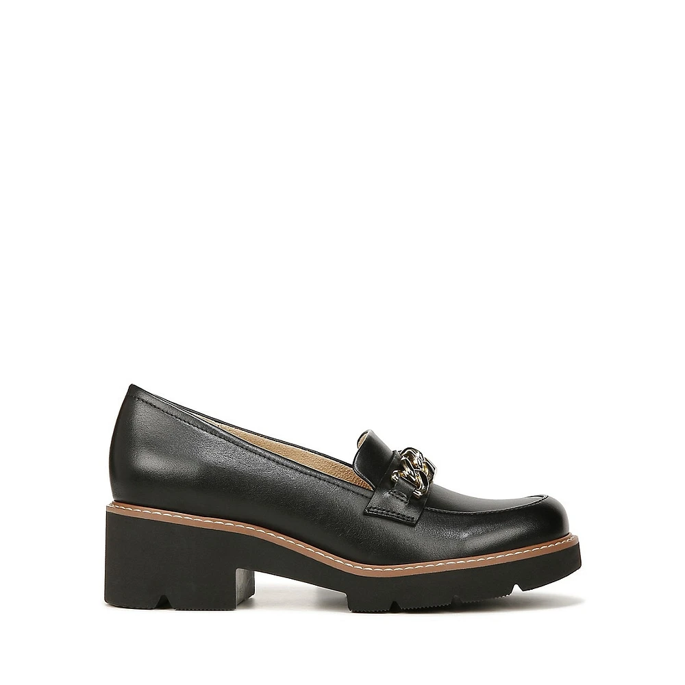 Desi Chain-Vamp Lug Loafers