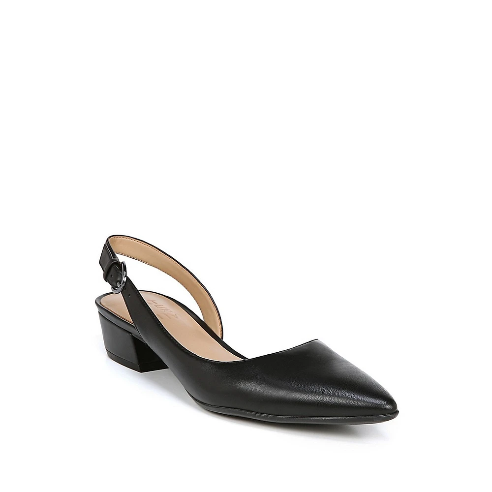 N5 Contour Banks Leather Slingback Pumps