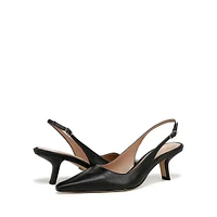 Bianka Leather Slingback Dress Pumps