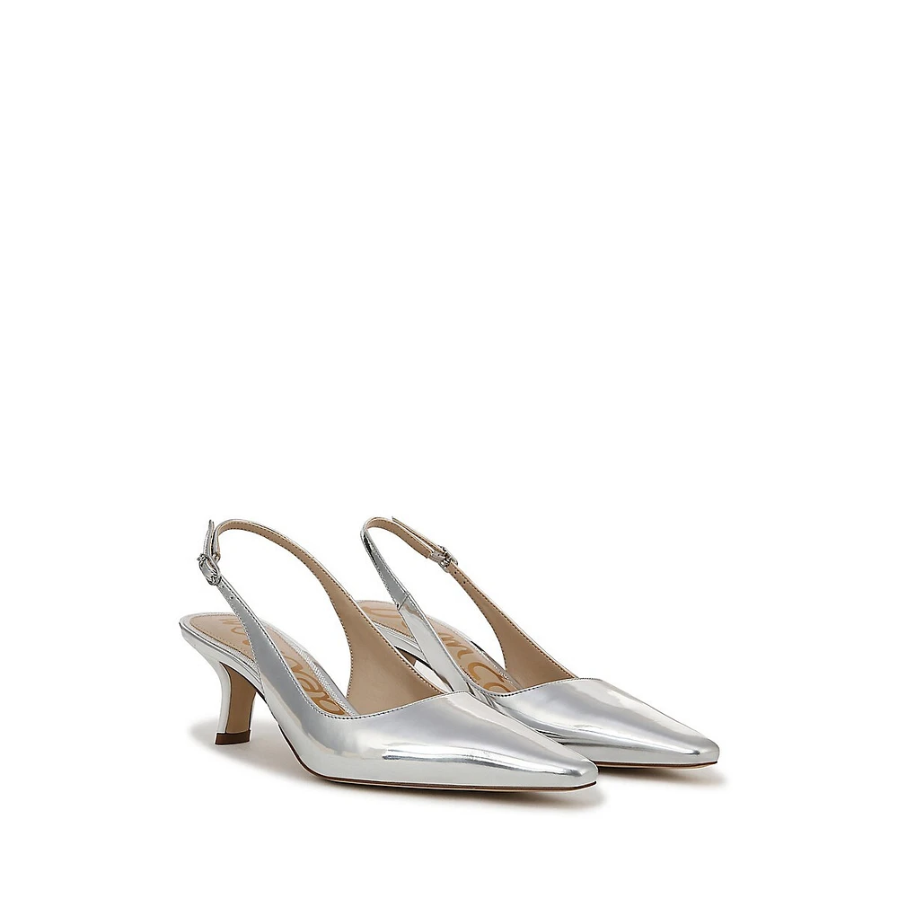 Bianka Metallic Slingback Dress Pumps