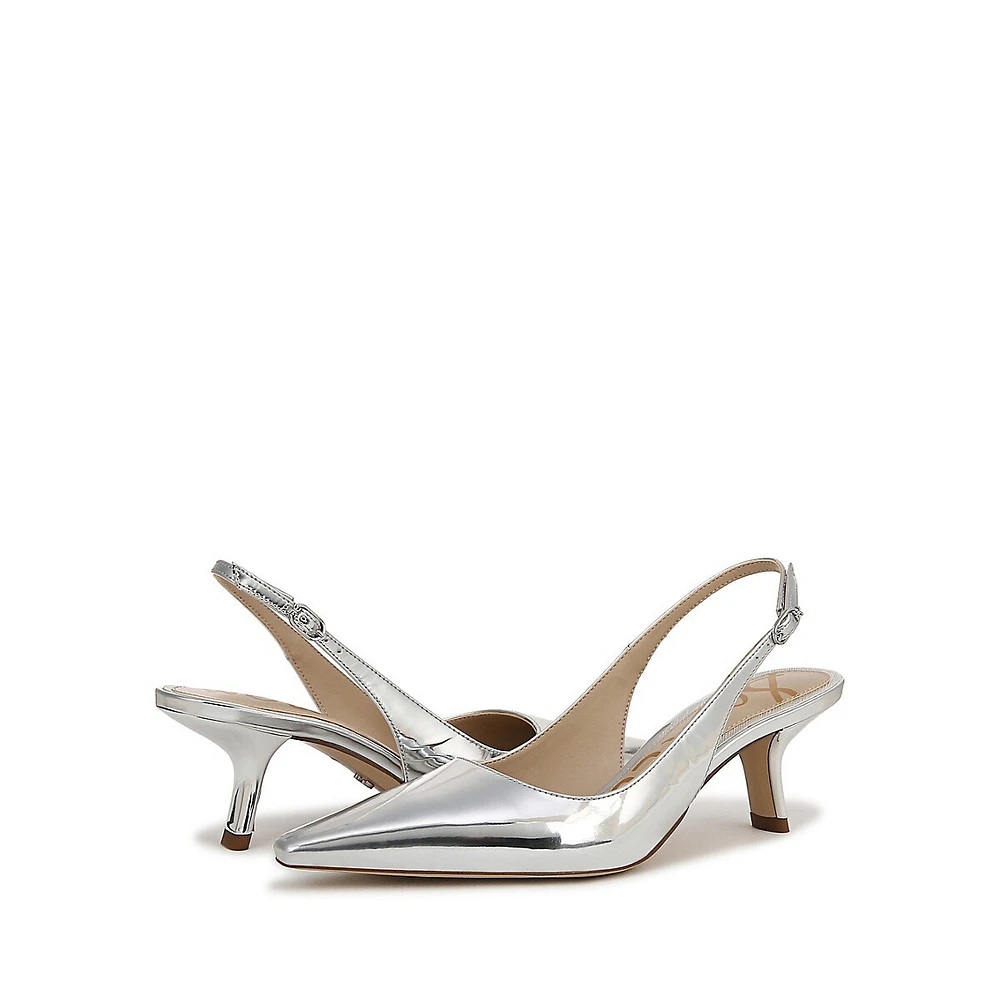 Bianka Metallic Slingback Dress Pumps