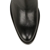 Simona Leather Ankle Booties