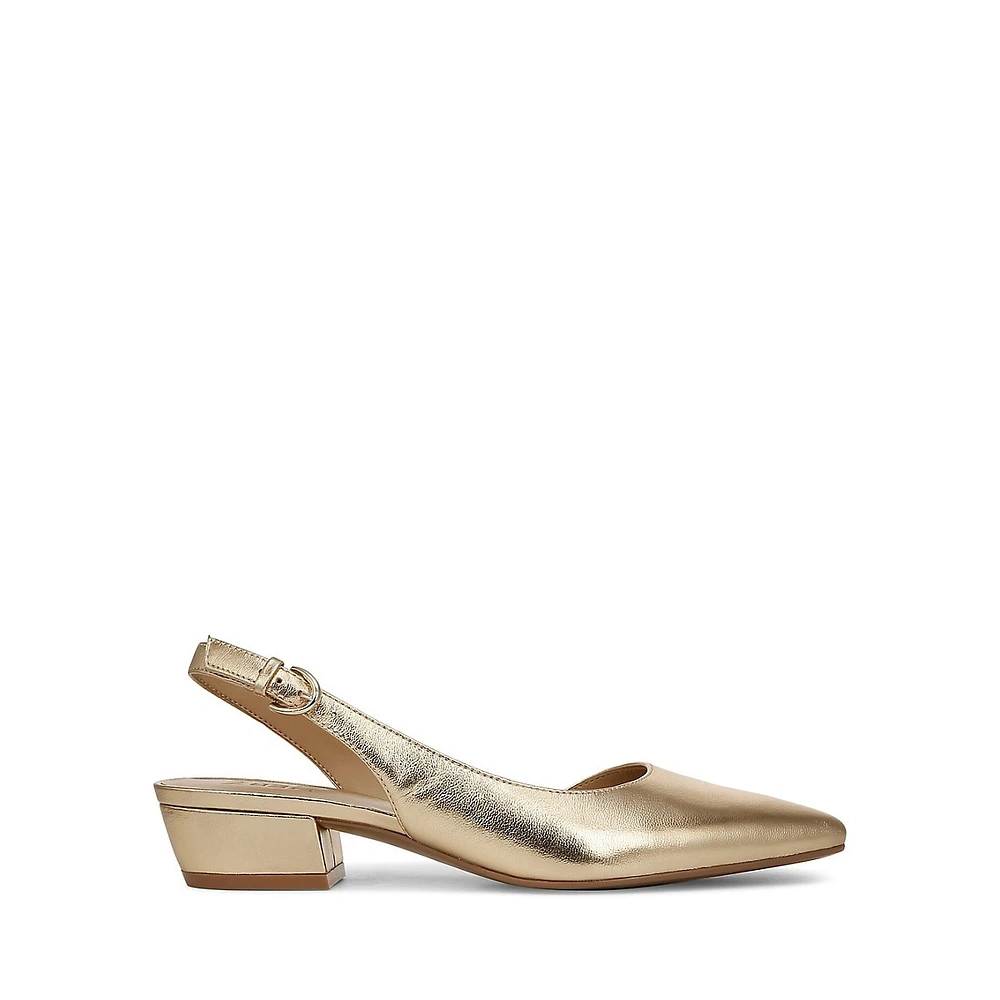 N5 Contour Banks Leather Slingback Pumps