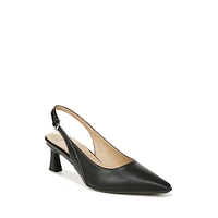 Tansy Mid-Heel Slingback Pumps