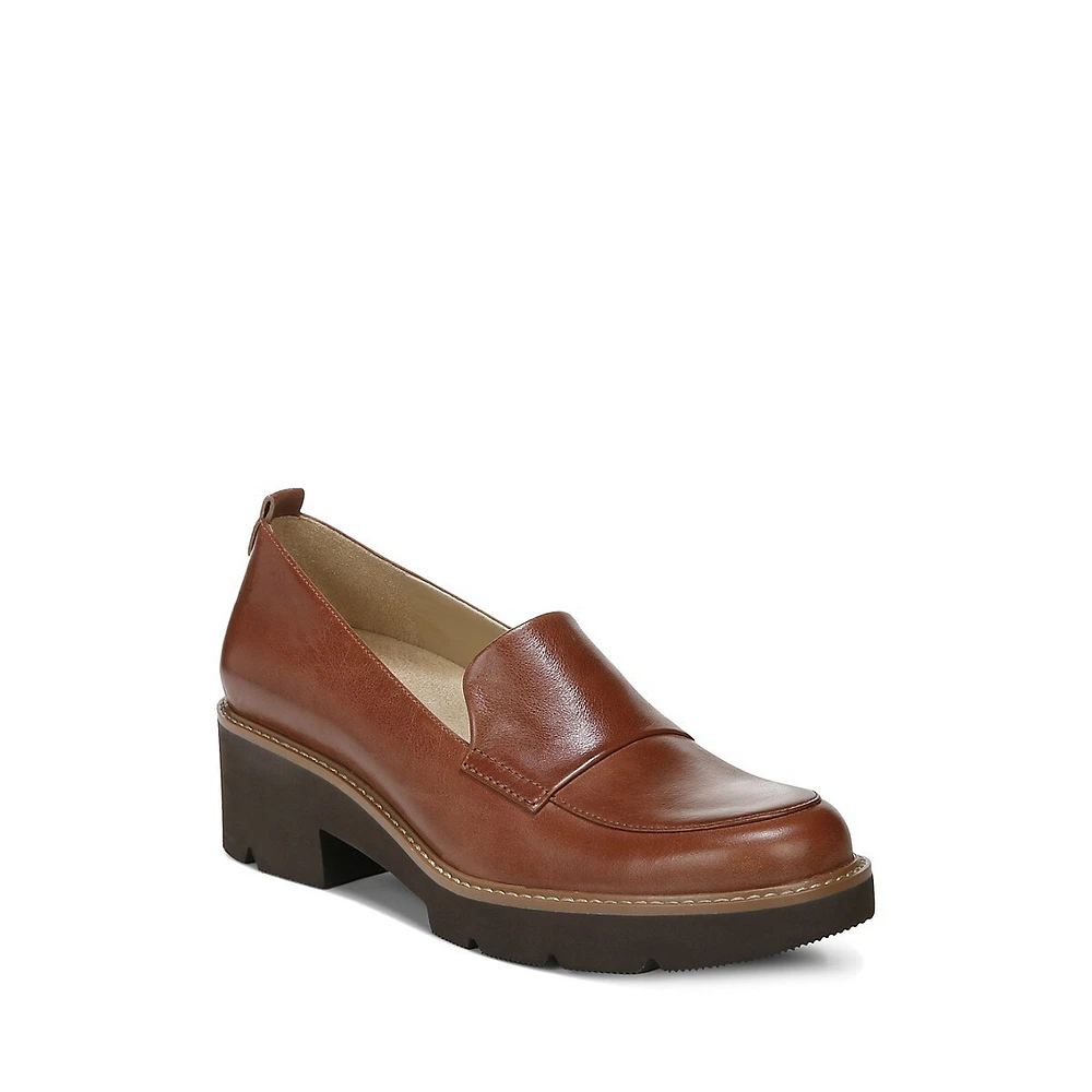 Premium Derry Leather Platform Loafers