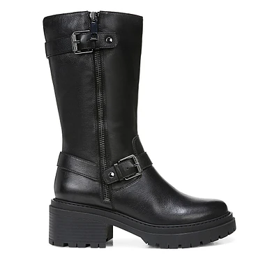 Women's Jager Leather Mid-Shaft Lug-Sole Boots