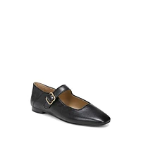 Michaela Leather Mary Jane Flats