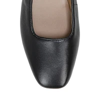 Michaela Leather Mary Jane Flats