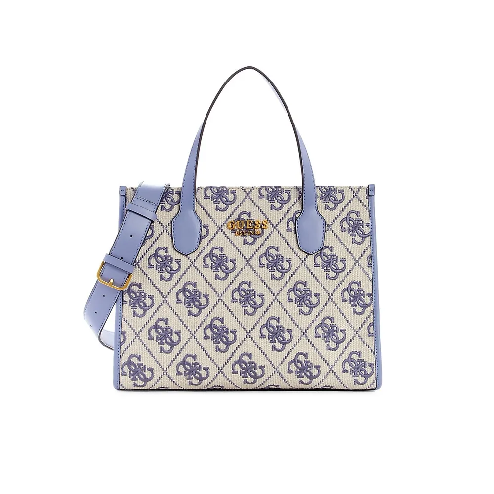 Guess Silvana Compartment Mini Logo Tote Bag