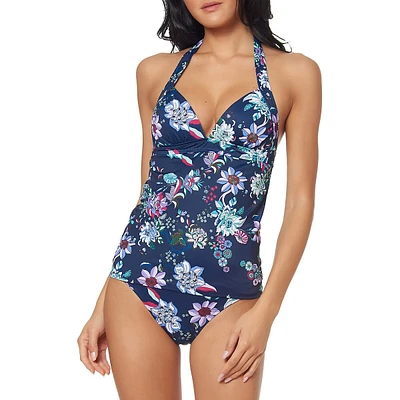 Floral Halter Tankini Top