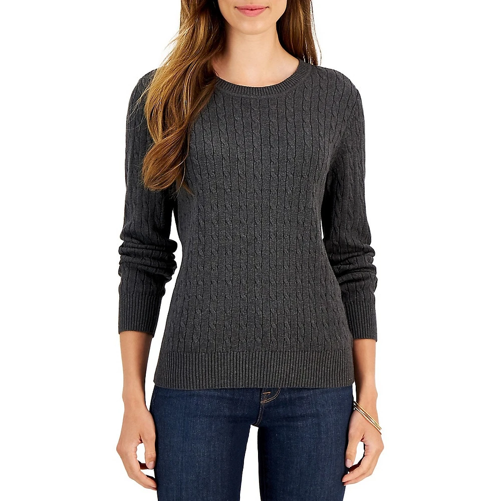 Petite Cable-Knit Sweater
