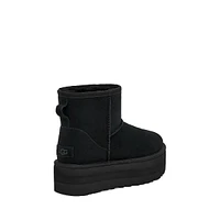 Women"s Classic Mini Suede Platform Booties