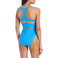 Refresh Rib High-Waist Swim Bottoms