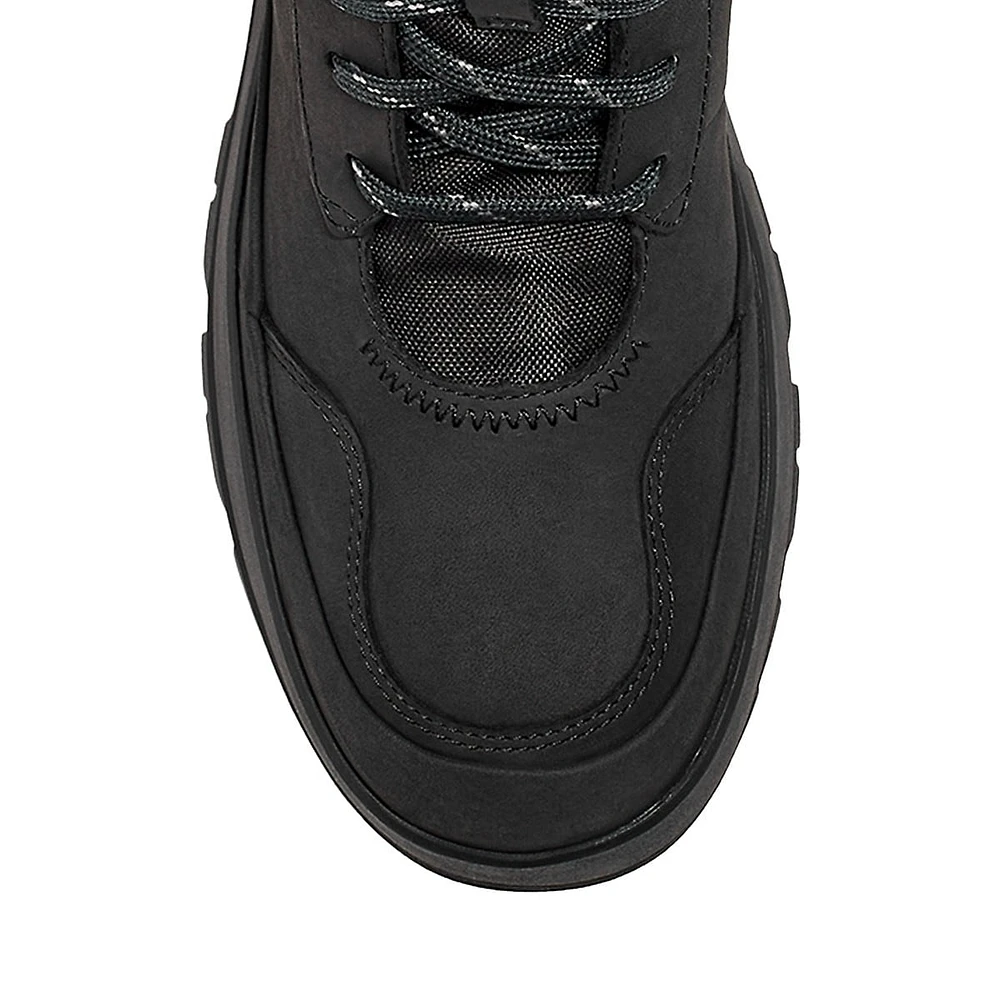 Women's Lug Waterproof Leather Sneaker Boots