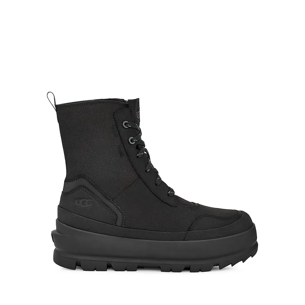 Women's Lug Waterproof Leather Sneaker Boots