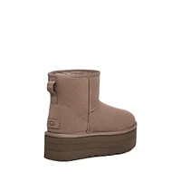 Women"s Classic Mini Suede Platform Booties