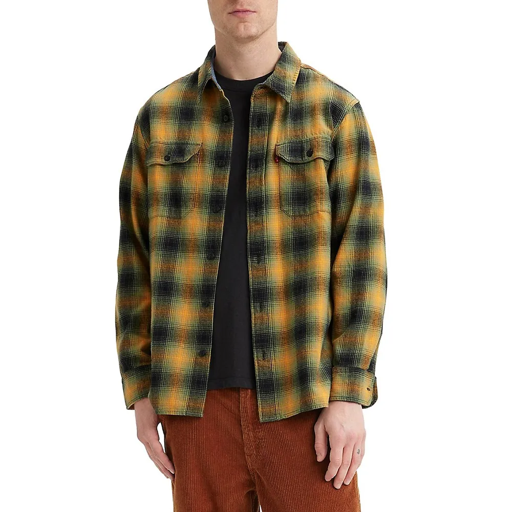 Classic Worker Plaid Shirt