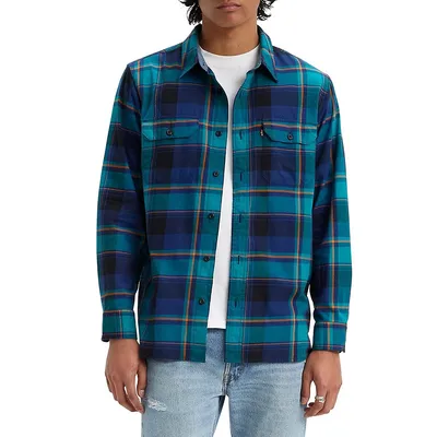 Classic Worker Plaid Shirt