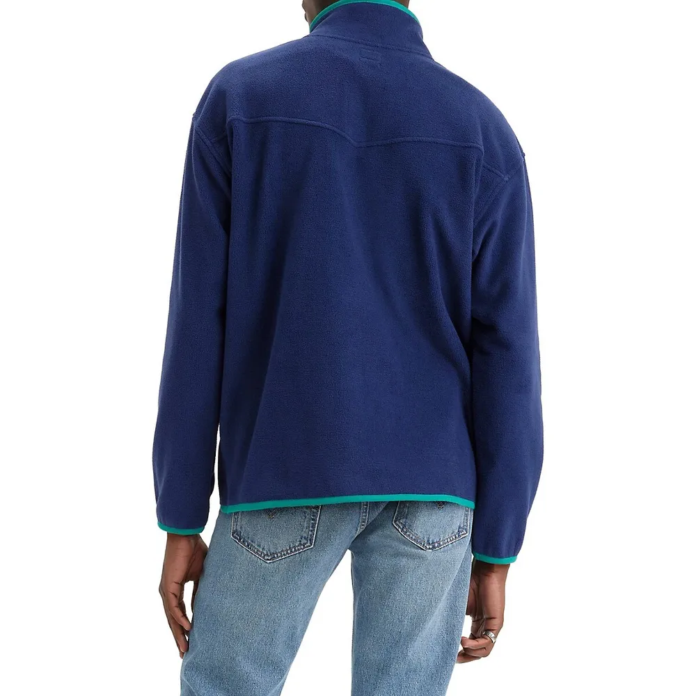 Barstow Fleece Snap-Up Top