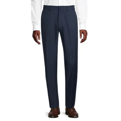 Straight-Fit Wrinkle-Free Dress Pants