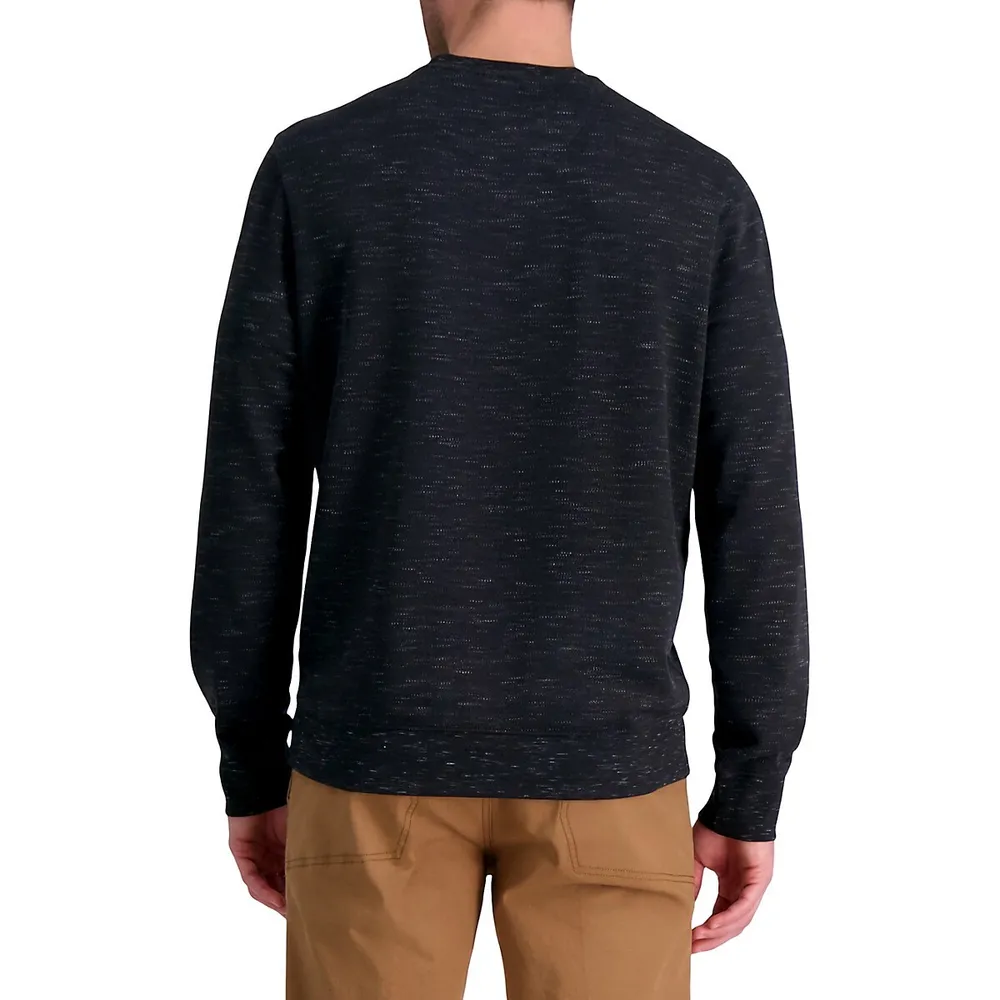 Textured Crewneck Sweatshirt
