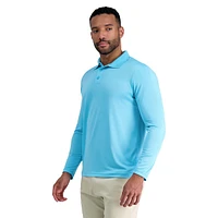 Long-Sleeve Interlock Polo Shirt