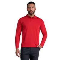 Long-Sleeve Interlock Polo Shirt