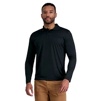 Long-Sleeve Interlock Polo Shirt