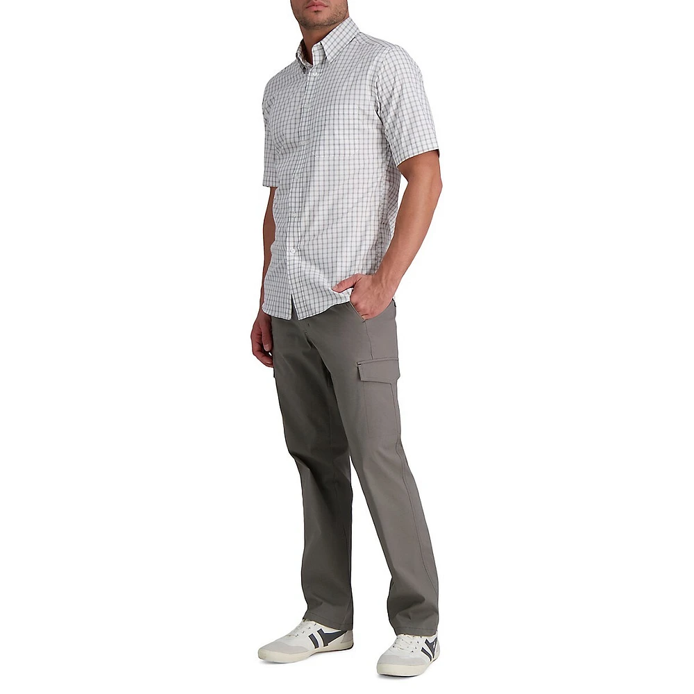 Plaid Short-Sleeve Shirt
