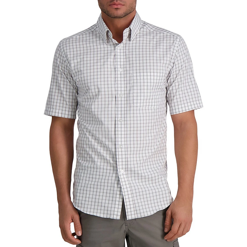 Plaid Short-Sleeve Shirt