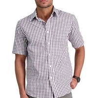 Plaid Short-Sleeve Shirt