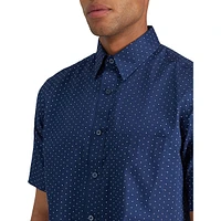 Urban Dot-Print Short-Sleeve Shirt