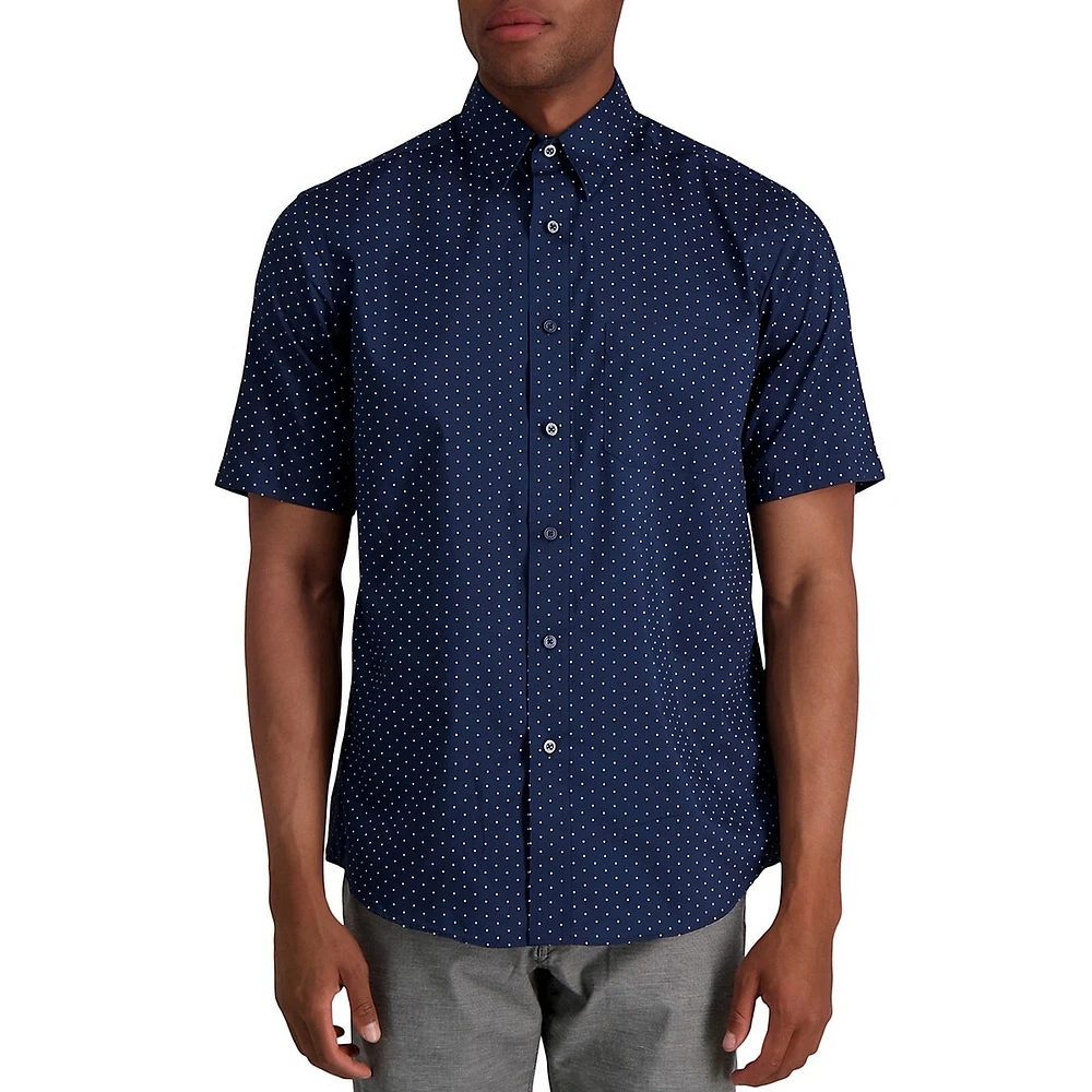 Urban Dot-Print Short-Sleeve Shirt