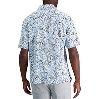 Tropical-Print Camp Shirt