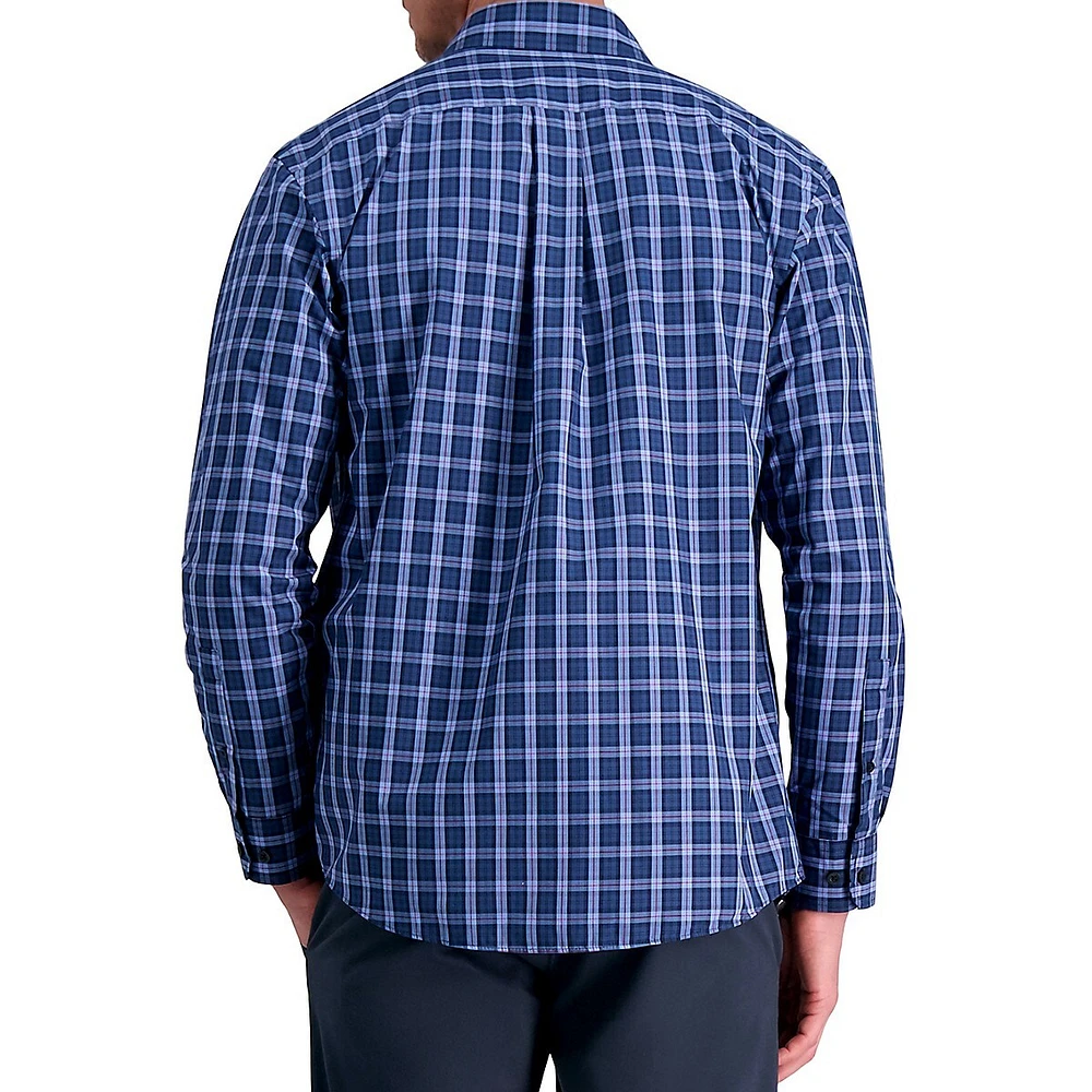 Life Khaki Plaid Long-Sleeve Comfort Shirt