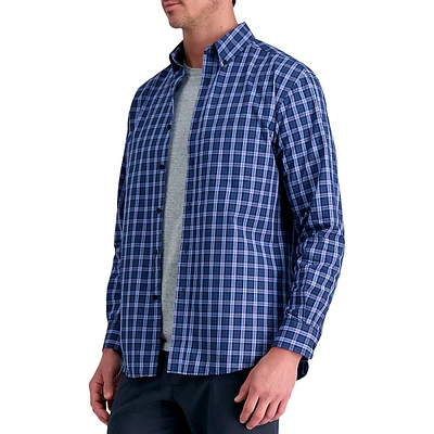 Life Khaki Plaid Long-Sleeve Comfort Shirt