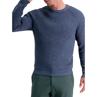 Shaker Stitch Crewneck Sweater