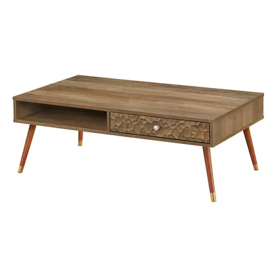 Coffee Table Mid-century With A Drawer