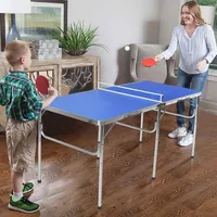 60'' Portable Table Tennis Ping Pong Folding Table W/accessories Indoor Game