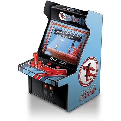 Karate Champ Micro Player Retro Game-collectible Miniature-fully Playable, 6.75 Inch Collectible, Color Display